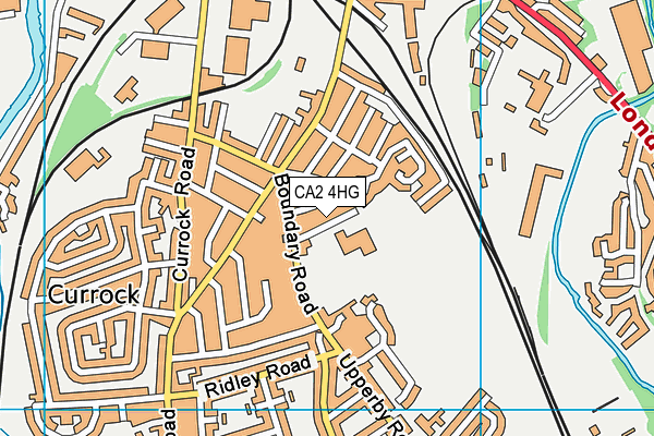 CA2 4HG map - OS VectorMap District (Ordnance Survey)