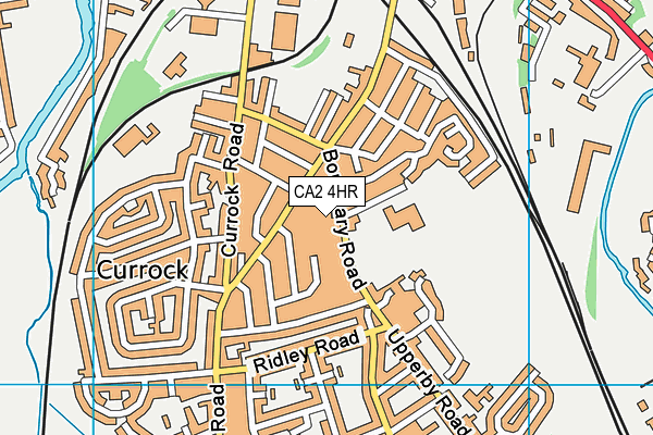 CA2 4HR map - OS VectorMap District (Ordnance Survey)