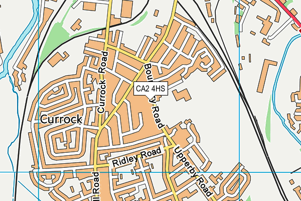 CA2 4HS map - OS VectorMap District (Ordnance Survey)