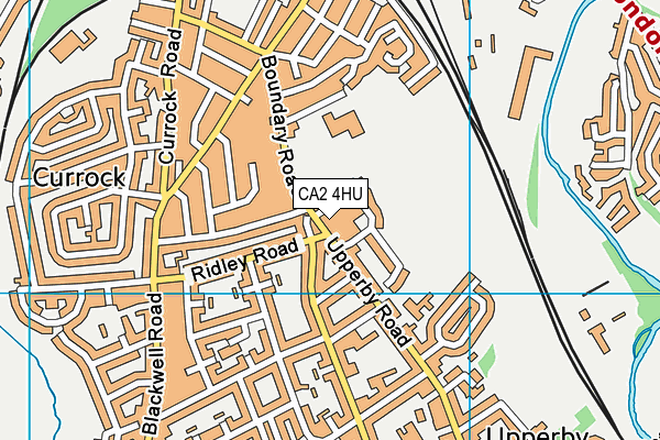 CA2 4HU map - OS VectorMap District (Ordnance Survey)