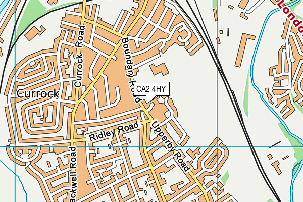 CA2 4HY map - OS VectorMap District (Ordnance Survey)