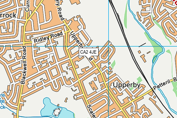 CA2 4JE map - OS VectorMap District (Ordnance Survey)
