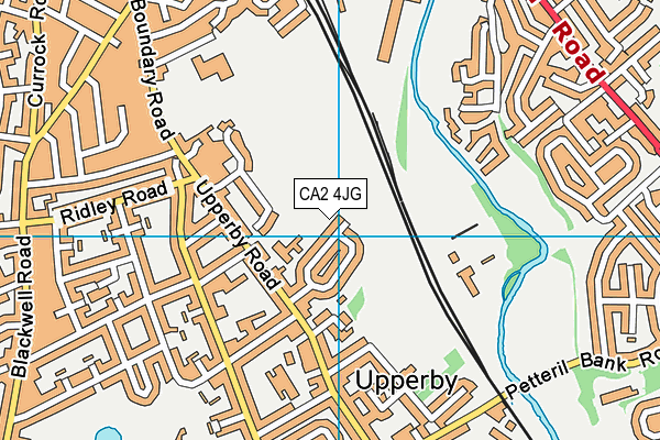 CA2 4JG map - OS VectorMap District (Ordnance Survey)