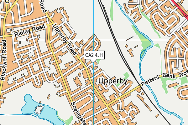 CA2 4JH map - OS VectorMap District (Ordnance Survey)