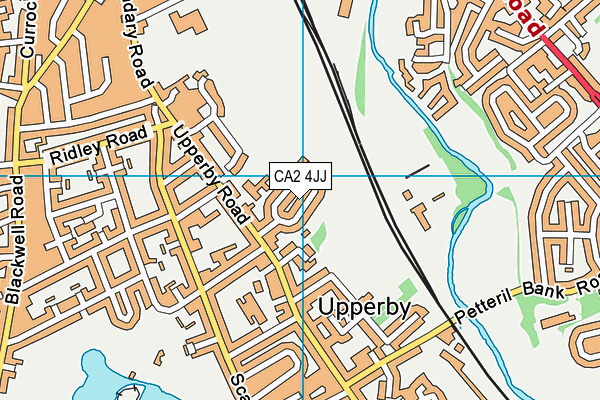 CA2 4JJ map - OS VectorMap District (Ordnance Survey)