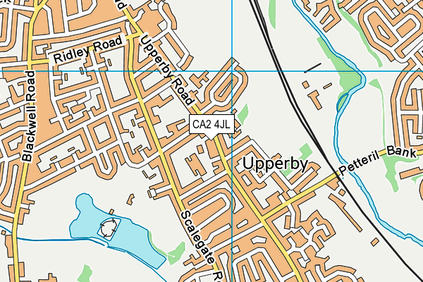 CA2 4JL map - OS VectorMap District (Ordnance Survey)