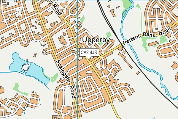 CA2 4JR map - OS VectorMap District (Ordnance Survey)