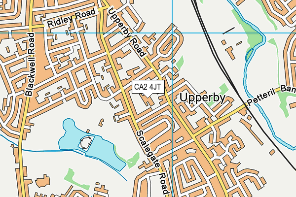 Upperby Primary School map (CA2 4JT) - OS VectorMap District (Ordnance Survey)