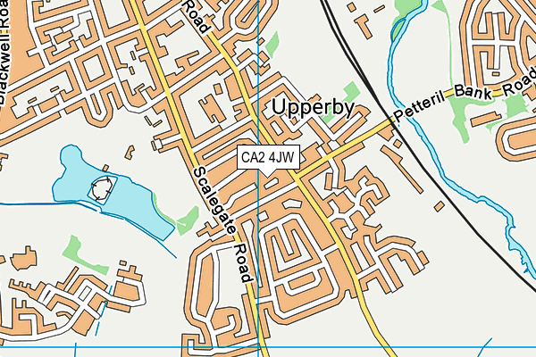 CA2 4JW map - OS VectorMap District (Ordnance Survey)