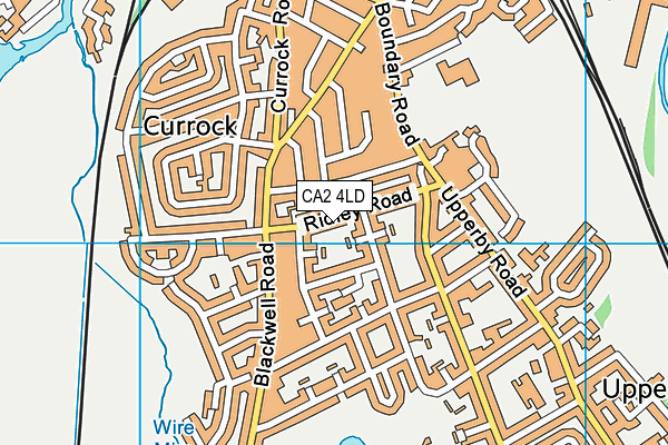 CA2 4LD map - OS VectorMap District (Ordnance Survey)