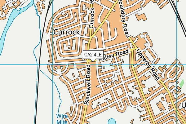 CA2 4LE map - OS VectorMap District (Ordnance Survey)