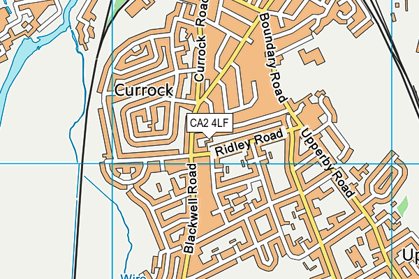 CA2 4LF map - OS VectorMap District (Ordnance Survey)