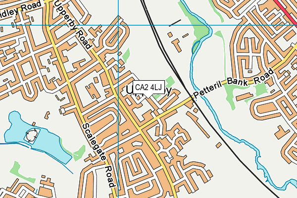 CA2 4LJ map - OS VectorMap District (Ordnance Survey)
