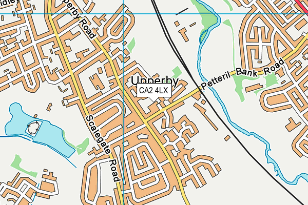 CA2 4LX map - OS VectorMap District (Ordnance Survey)