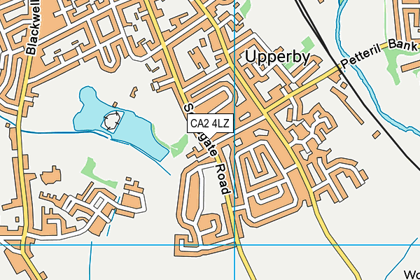 CA2 4LZ map - OS VectorMap District (Ordnance Survey)