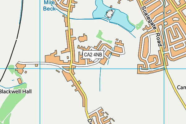 CA2 4NB map - OS VectorMap District (Ordnance Survey)