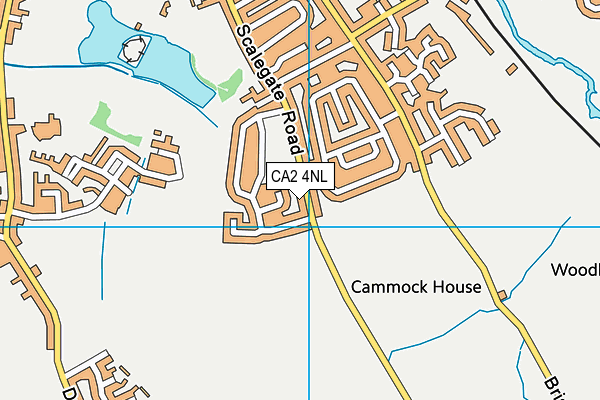 CA2 4NL map - OS VectorMap District (Ordnance Survey)