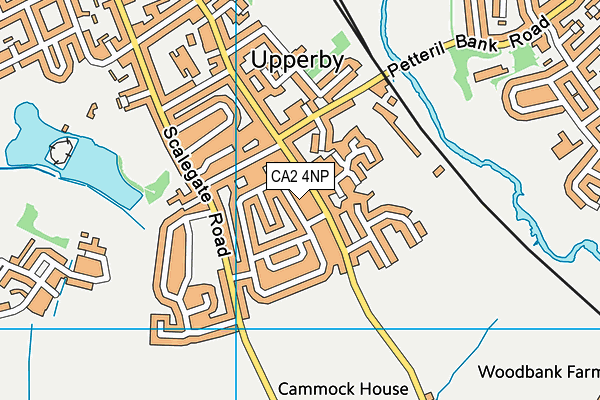 CA2 4NP map - OS VectorMap District (Ordnance Survey)