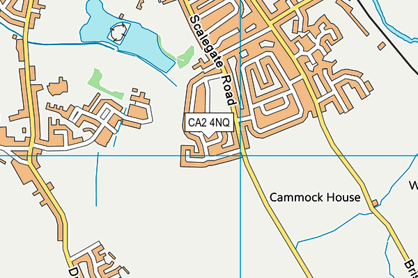 CA2 4NQ map - OS VectorMap District (Ordnance Survey)