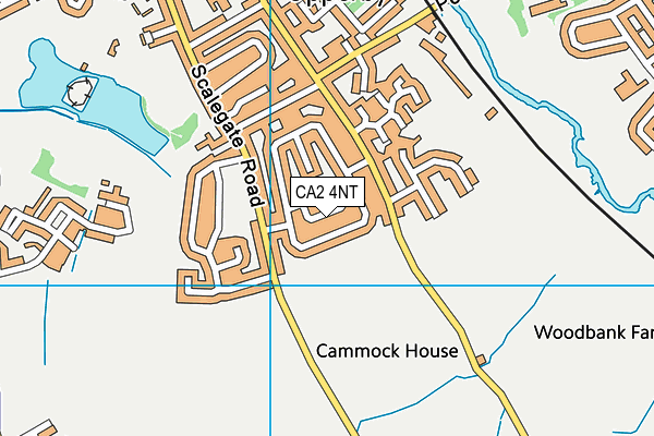 CA2 4NT map - OS VectorMap District (Ordnance Survey)
