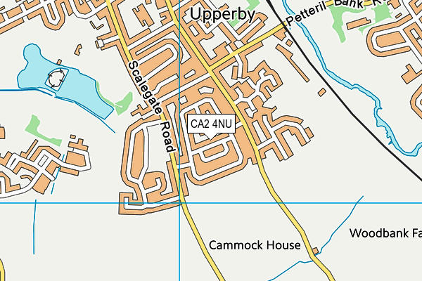 CA2 4NU map - OS VectorMap District (Ordnance Survey)