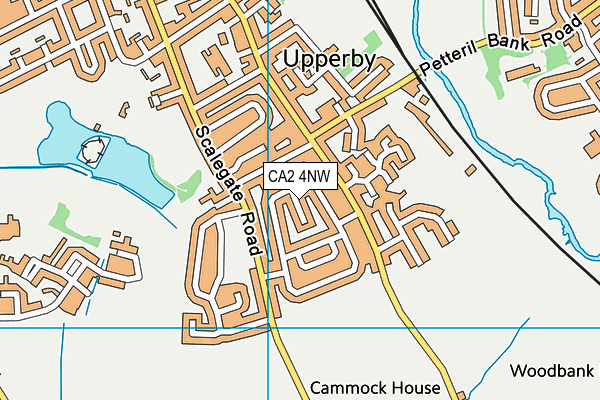 CA2 4NW map - OS VectorMap District (Ordnance Survey)