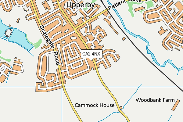 CA2 4NX map - OS VectorMap District (Ordnance Survey)