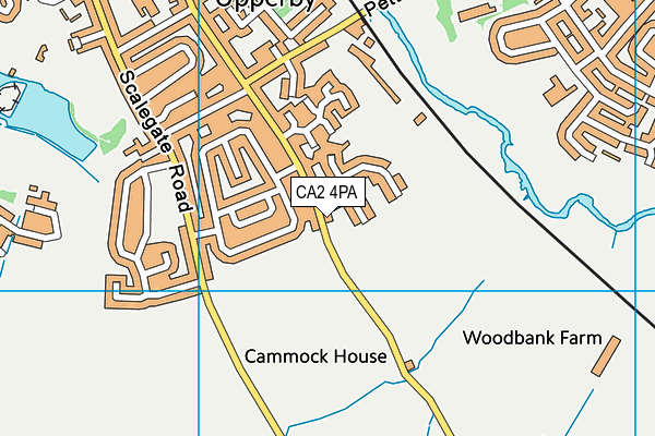 CA2 4PA map - OS VectorMap District (Ordnance Survey)