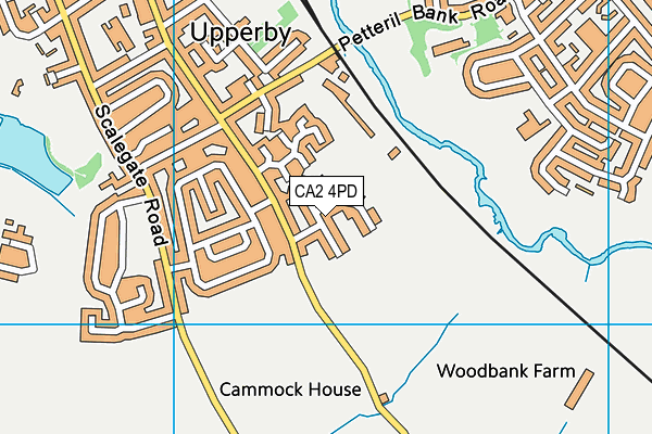CA2 4PD map - OS VectorMap District (Ordnance Survey)