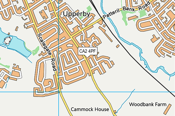 CA2 4PF map - OS VectorMap District (Ordnance Survey)
