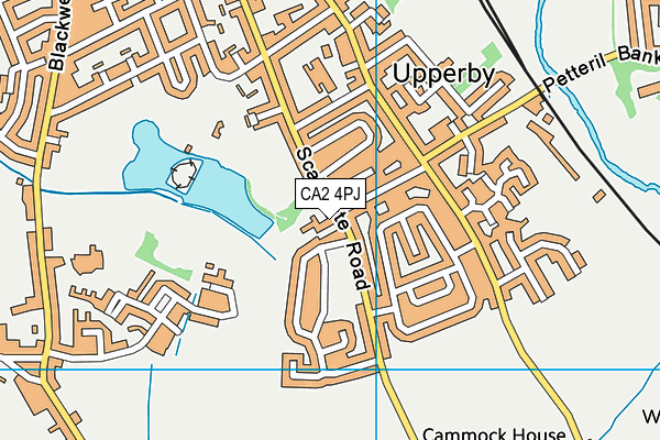 CA2 4PJ map - OS VectorMap District (Ordnance Survey)