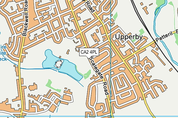 CA2 4PL map - OS VectorMap District (Ordnance Survey)