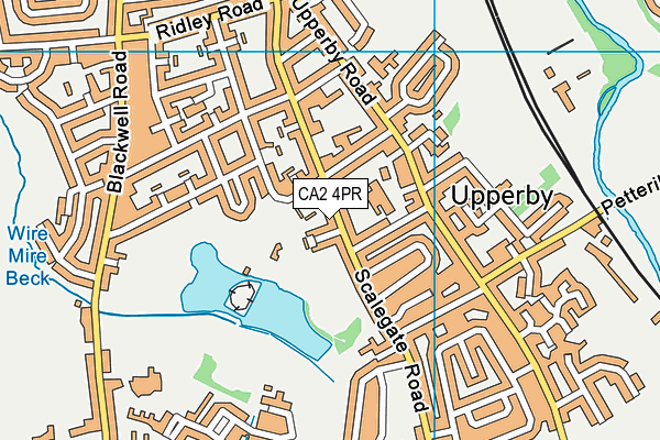 CA2 4PR map - OS VectorMap District (Ordnance Survey)