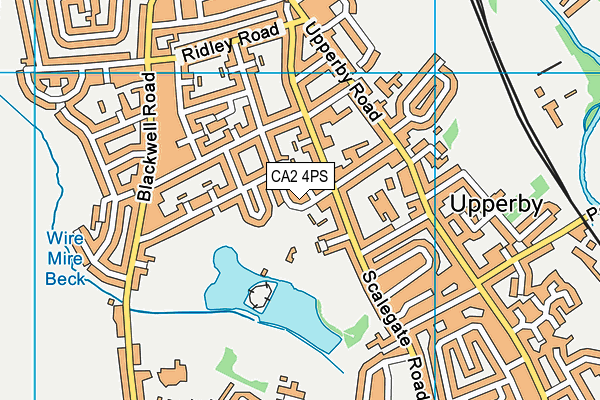 CA2 4PS map - OS VectorMap District (Ordnance Survey)