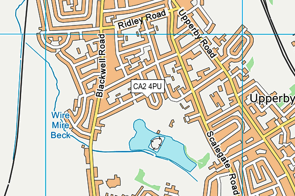 CA2 4PU map - OS VectorMap District (Ordnance Survey)