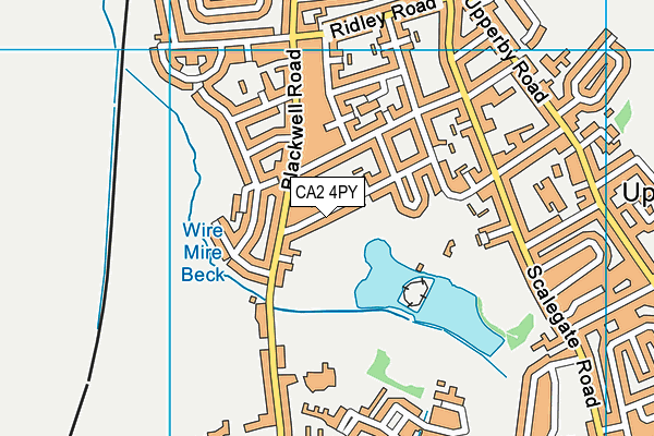 CA2 4PY map - OS VectorMap District (Ordnance Survey)