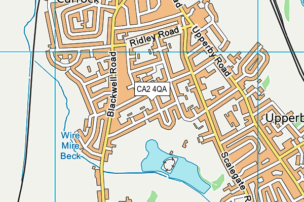 CA2 4QA map - OS VectorMap District (Ordnance Survey)