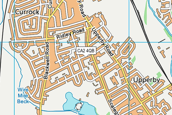 CA2 4QB map - OS VectorMap District (Ordnance Survey)