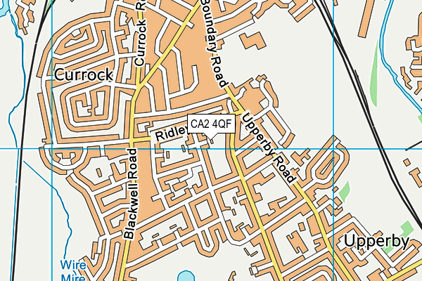 CA2 4QF map - OS VectorMap District (Ordnance Survey)