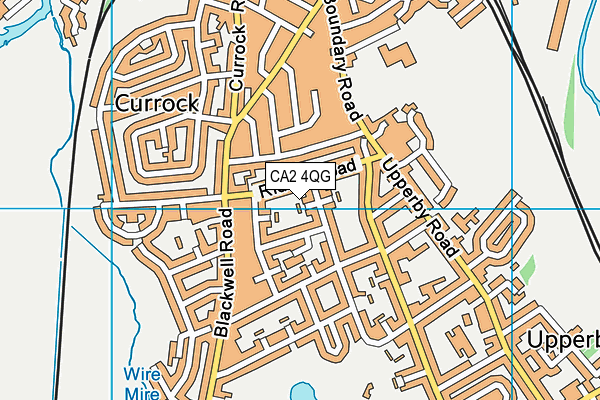 CA2 4QG map - OS VectorMap District (Ordnance Survey)