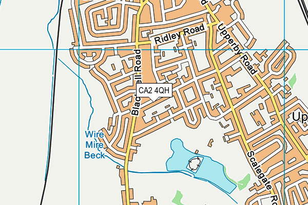 CA2 4QH map - OS VectorMap District (Ordnance Survey)