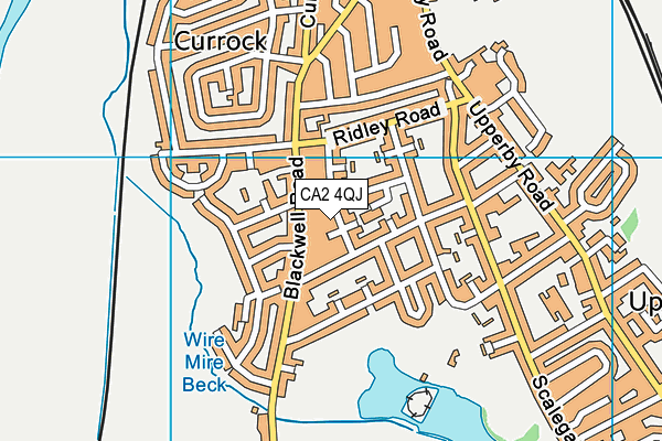 CA2 4QJ map - OS VectorMap District (Ordnance Survey)