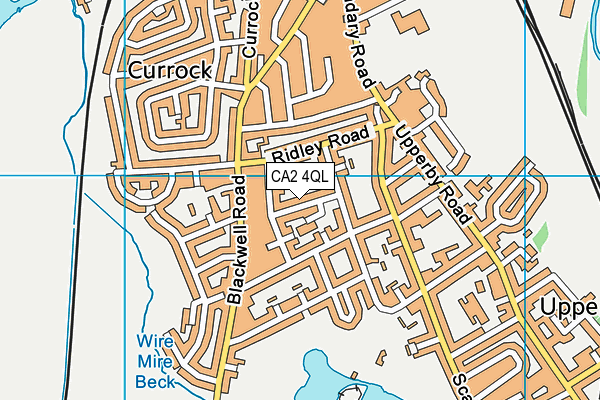 CA2 4QL map - OS VectorMap District (Ordnance Survey)