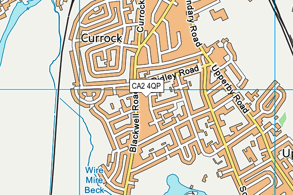 CA2 4QP map - OS VectorMap District (Ordnance Survey)