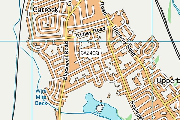 CA2 4QQ map - OS VectorMap District (Ordnance Survey)