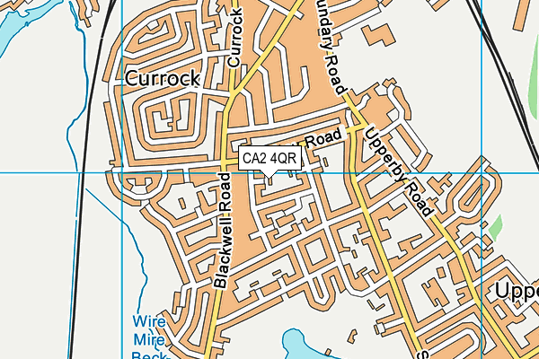 CA2 4QR map - OS VectorMap District (Ordnance Survey)