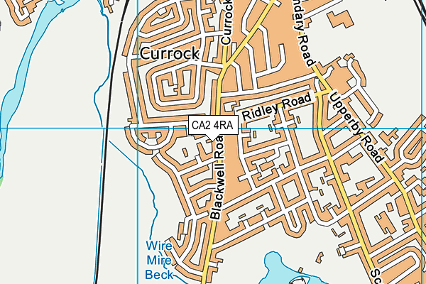 CA2 4RA map - OS VectorMap District (Ordnance Survey)