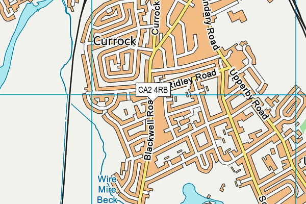 CA2 4RB map - OS VectorMap District (Ordnance Survey)