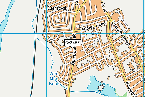 CA2 4RE map - OS VectorMap District (Ordnance Survey)