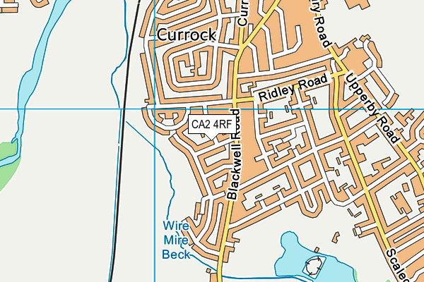 CA2 4RF map - OS VectorMap District (Ordnance Survey)